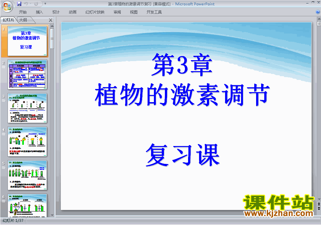 生物必修3公开课第3章植物的激素调节复习ppt课件