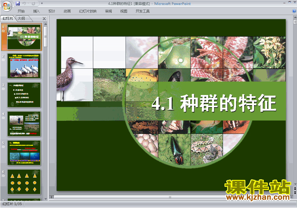 下载人教版生物必修3公开课4.1种群的特征ppt课件
