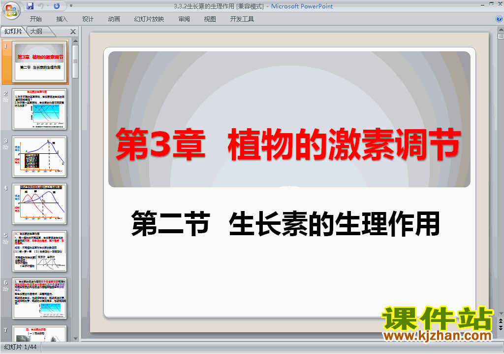 高中生物必修3精品3.2生长素的生理作用ppt课件下载