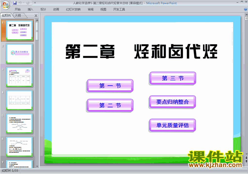 化学选修5教研课第二章烃和卤代烃归纳与整理ppt课件