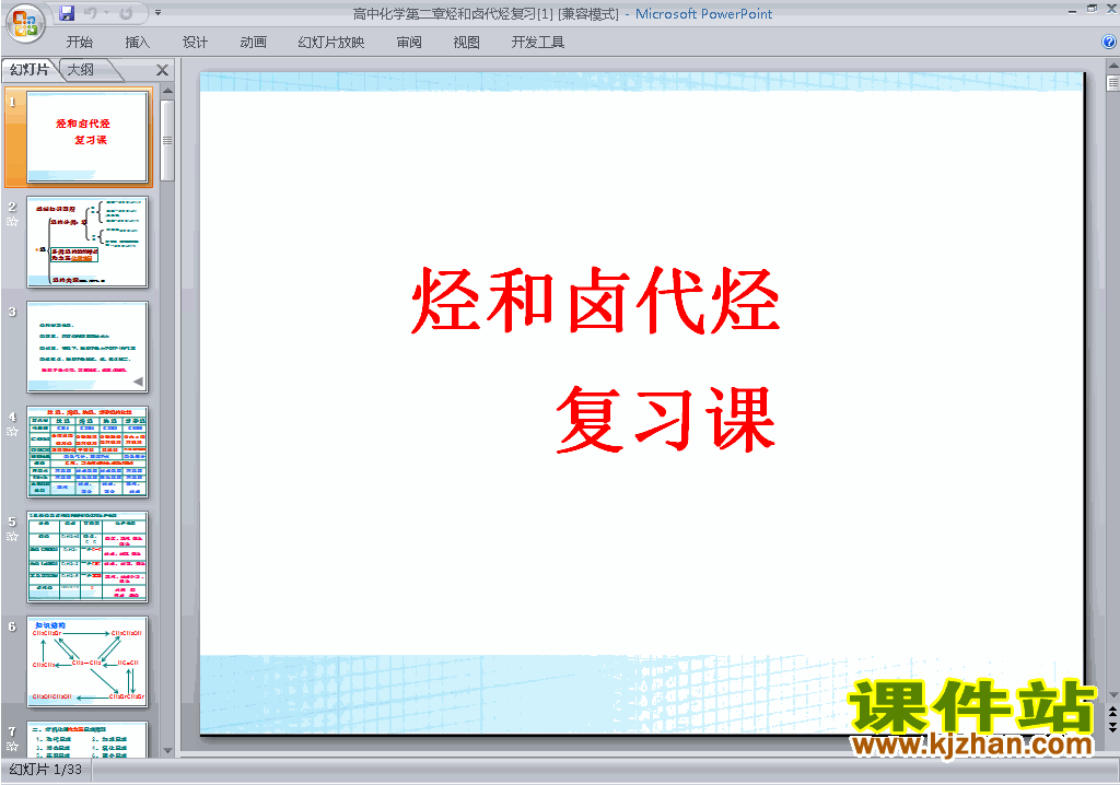化学选修5烃和卤代烃归纳与整理ppt课件下载