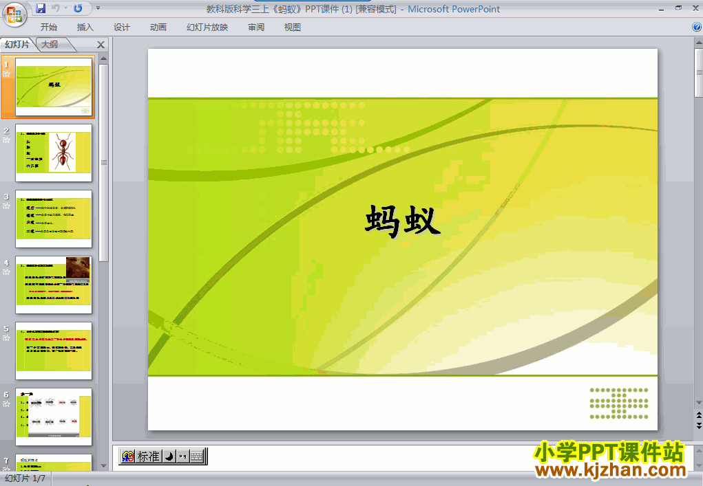 教科版第二单元：2.5蚂蚁PPT教学课件(三年级科学上册)