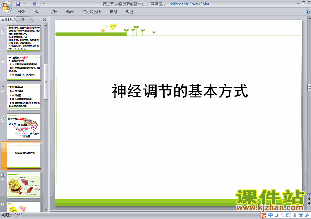 4.6.3神经调节的基本方式生物ppt教学课件下载