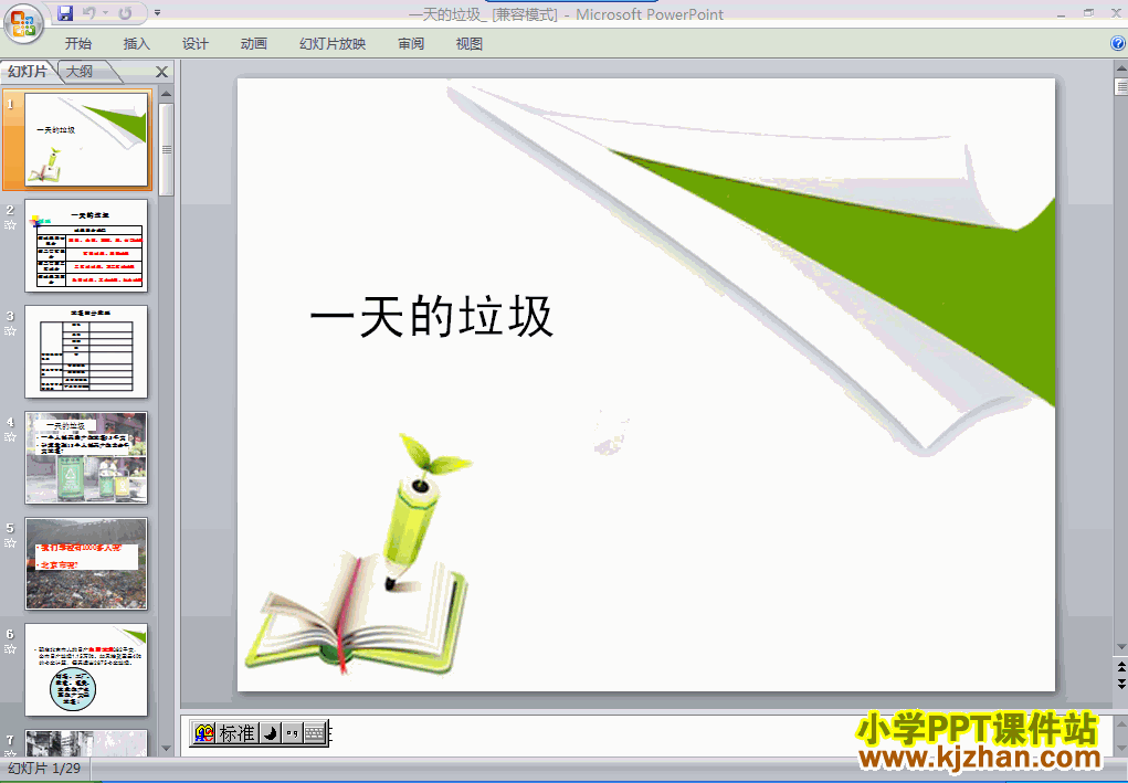 教科版第四单元：一天的垃圾PPT教学课件(六年级科学下册)