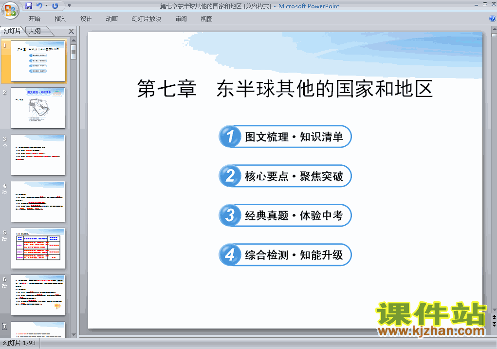 初中地理8.1中东ppt课件下载
