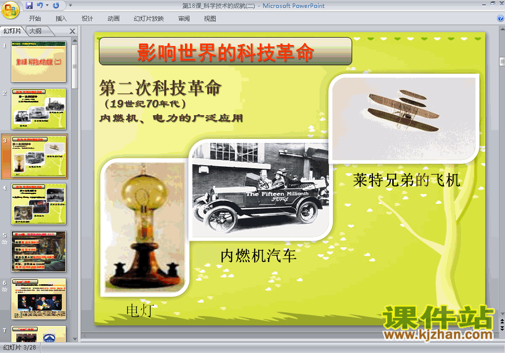 人教版历史6.18科学技术的成就(二)ppt课件（八年级下册）