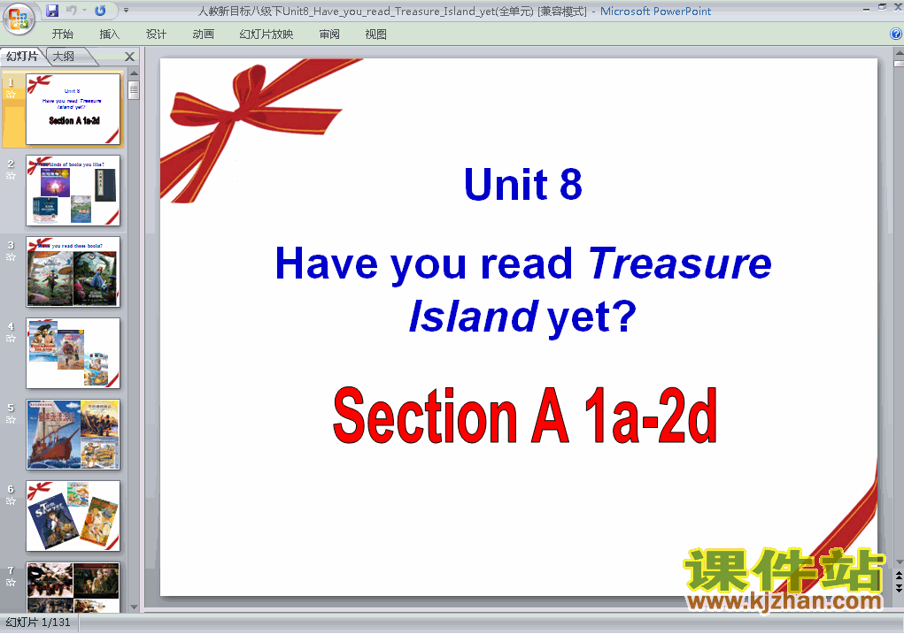 pptunit8 Have you read treasure island yet课件