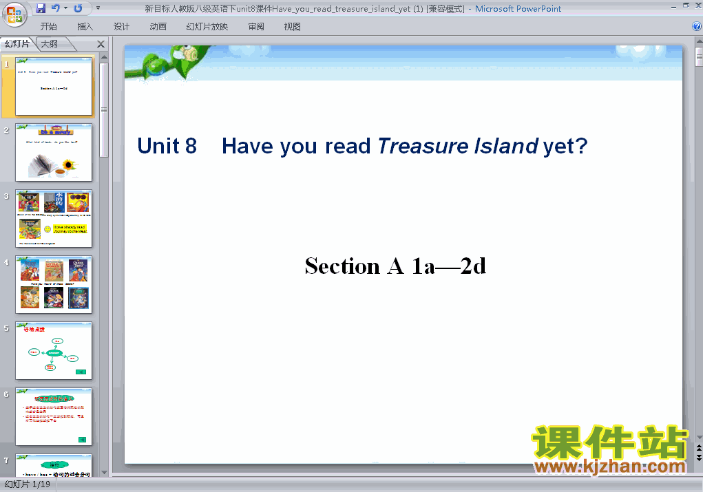 下载pptunit8 Have you read treasure island yet课件