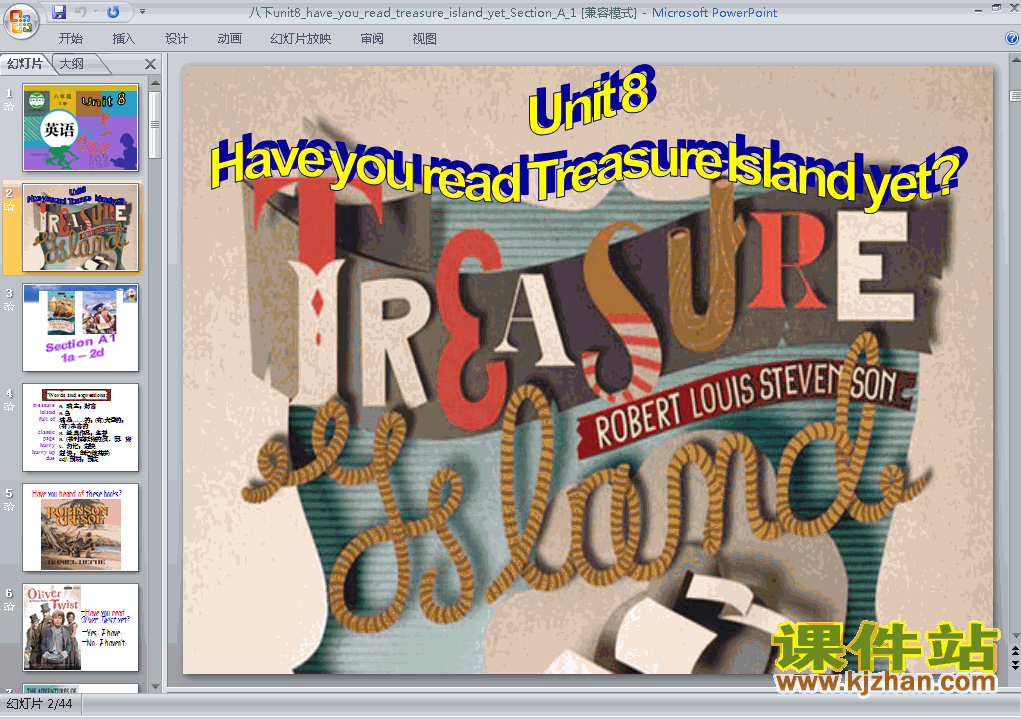 八下Have you read treasure island yetPPT课件下载