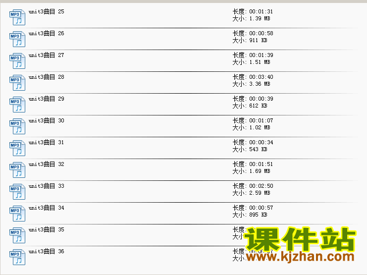 PEP四年级英语下册Unit3.Weather课文朗读MP3和单词MP3下载