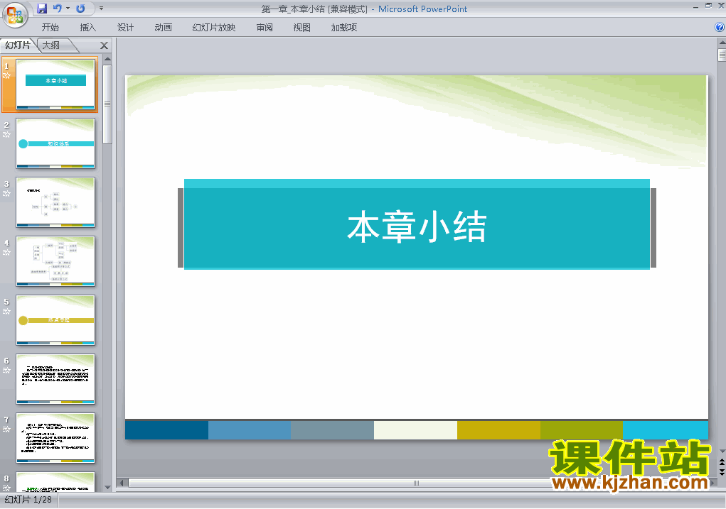 高中数学必修2第一章:空间几何体小结精品PPT课件下载