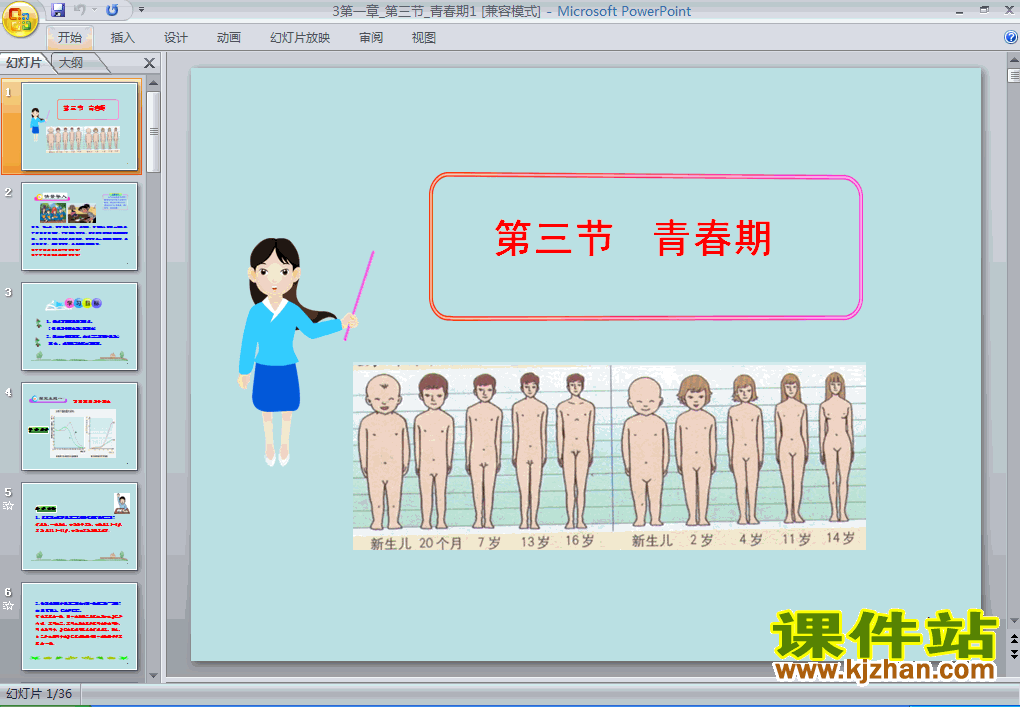 七年级生物下册4.1.3青春期PPT课件下载