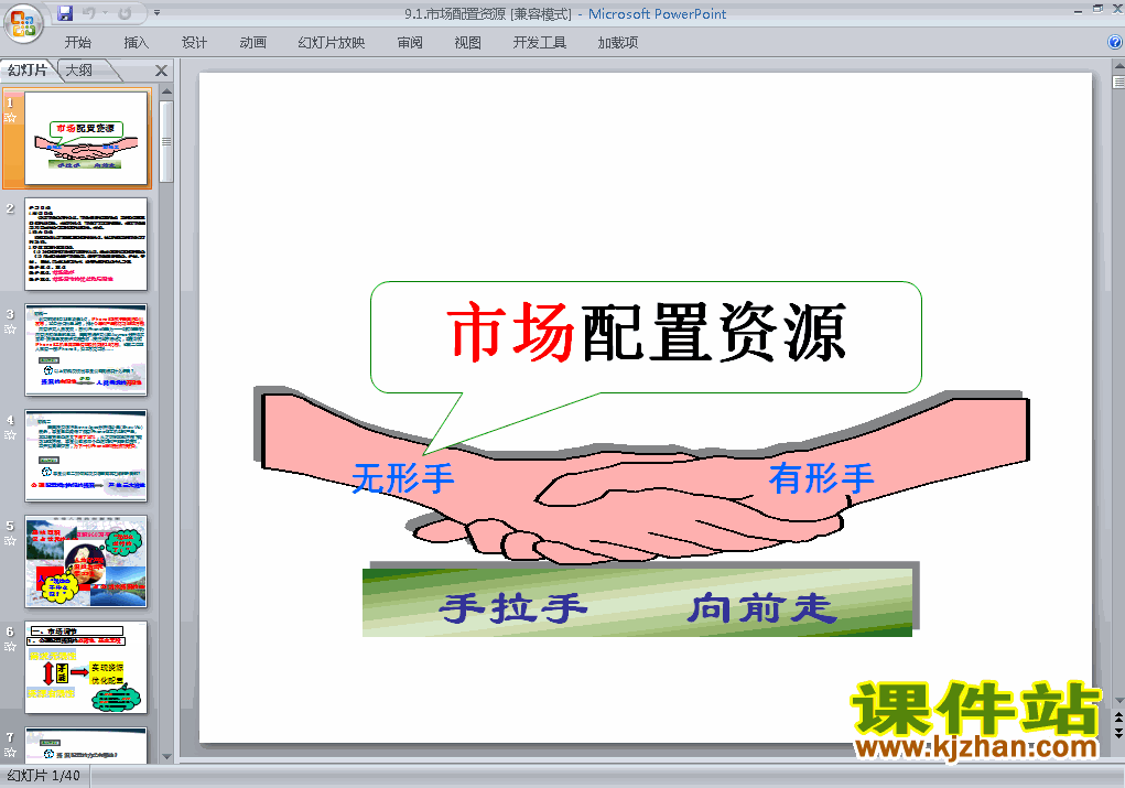高中思想政治必修1优质课9.1市场配置资源ppt课件下载