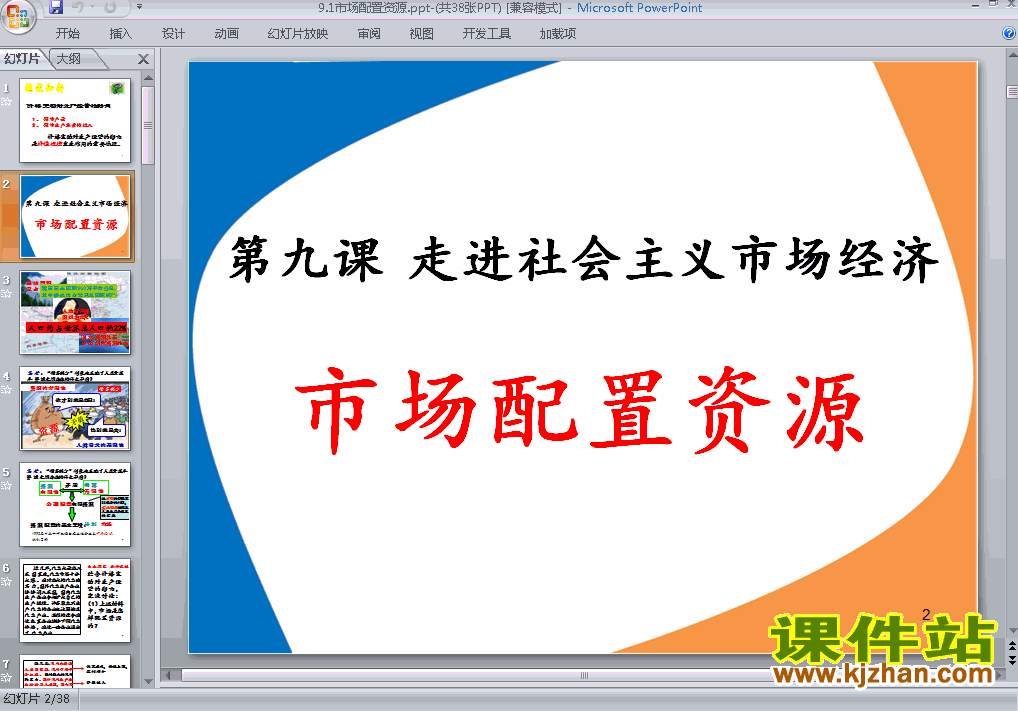 下载高中思想政治必修1优质课9.1市场配置资源ppt课件