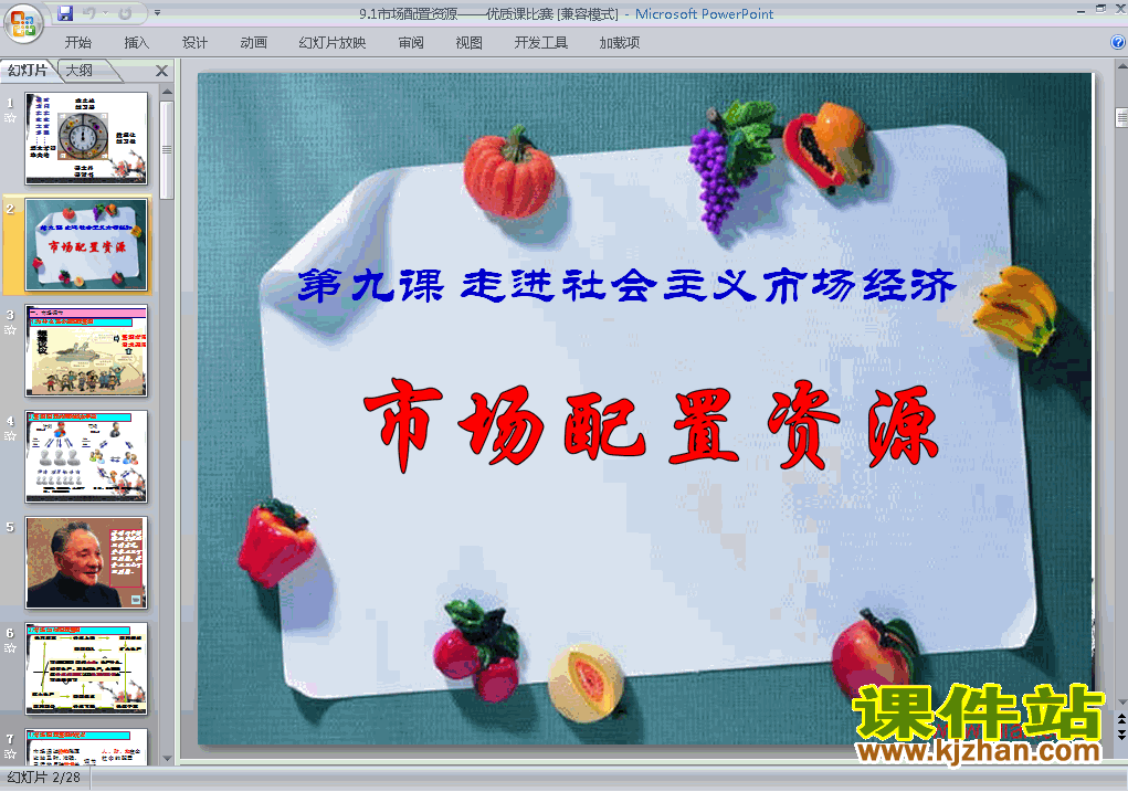 下载精品高中思想政治必修19.1市场配置资源ppt课件