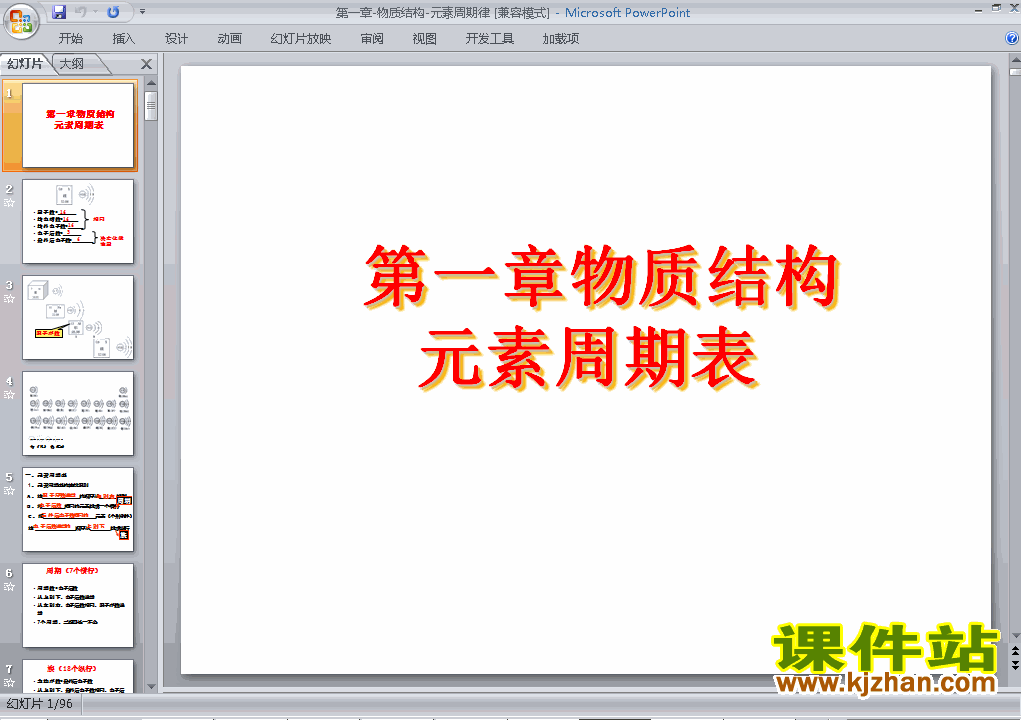 第一章物质结构元素周期律归纳与整理课件ppt下载