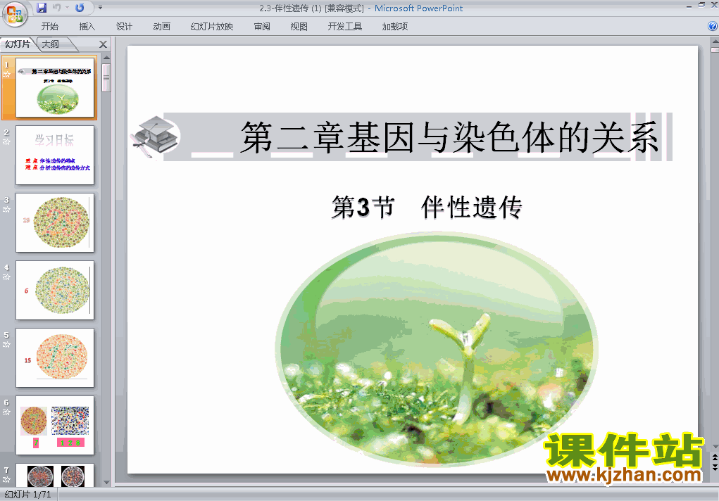 下载高中必修2生物公开课2.3伴性遗传课件ppt