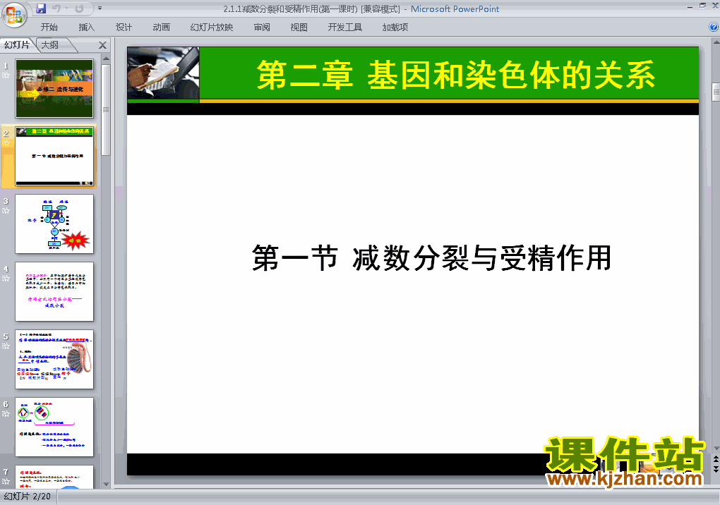 高中生物必修22.1减数分裂和受精作用ppt课件下载
