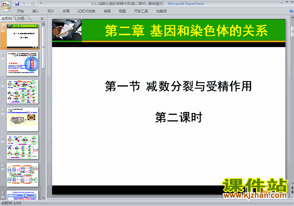高中生物必修22.1减数分裂和受精作用课件ppt下载