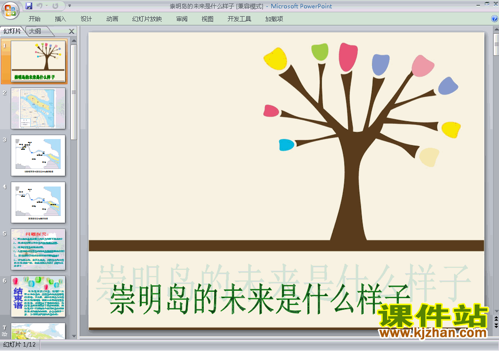 问题研究:崇明岛的未来是什么样子ppt课件下载