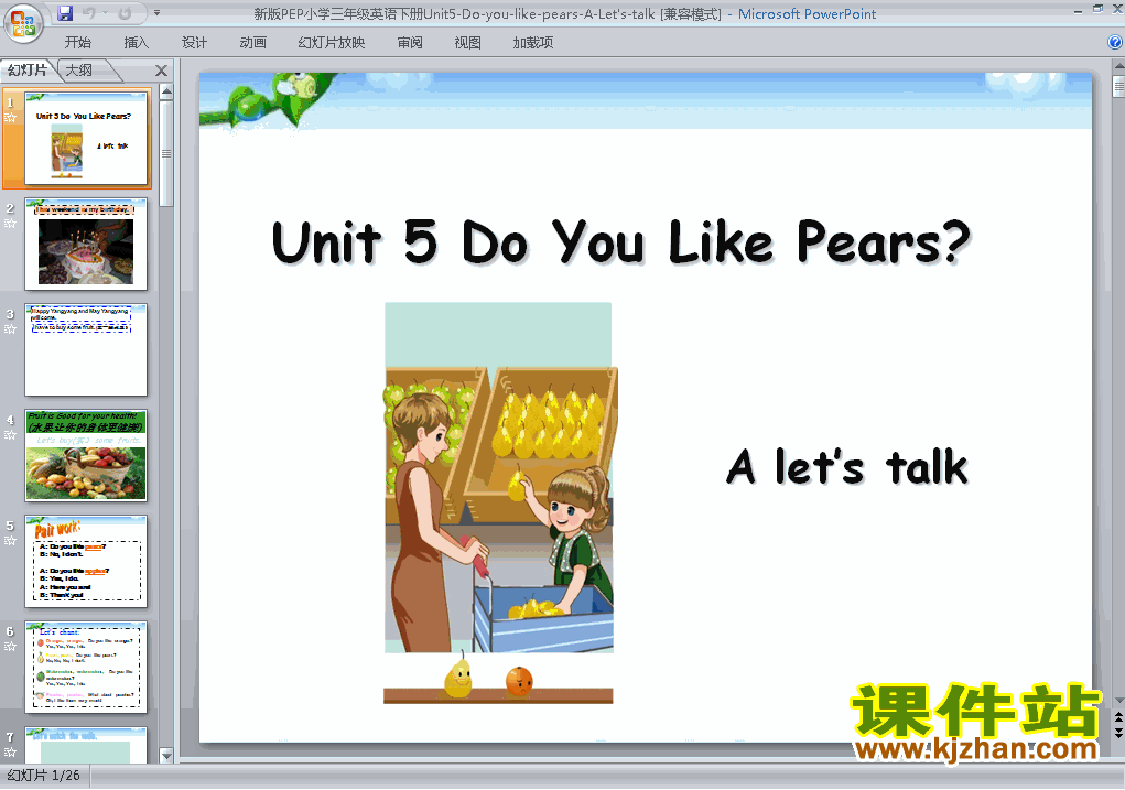 PEPUnit5 Do you like pears? A let
