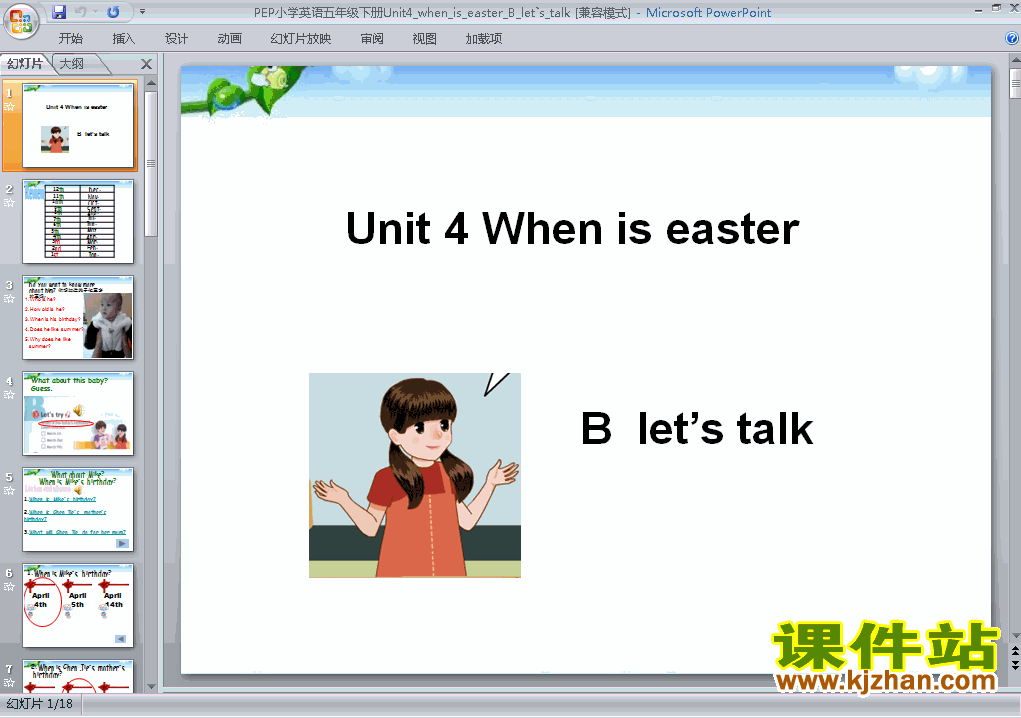 Unit5 When is Easter B let
