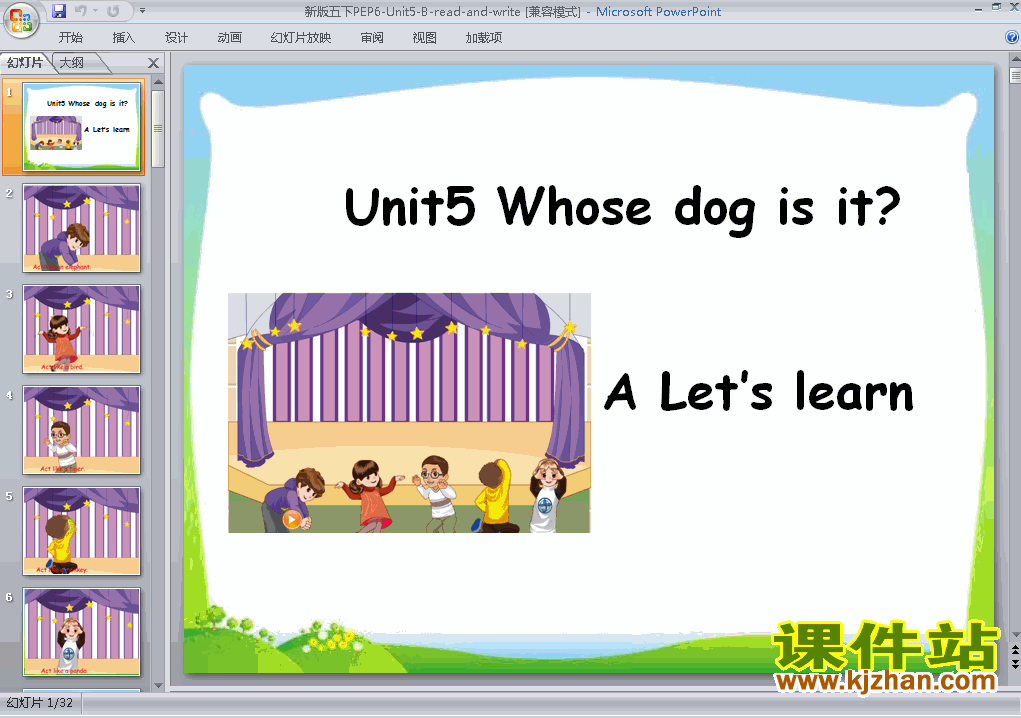 Unit5 Whose dog is it B read and writepptμ