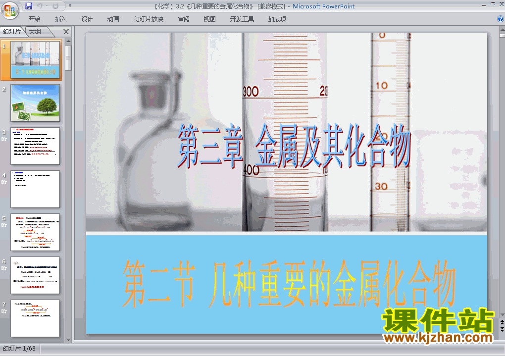 必修1化学3.2几种重要的金属化合物ppt课件