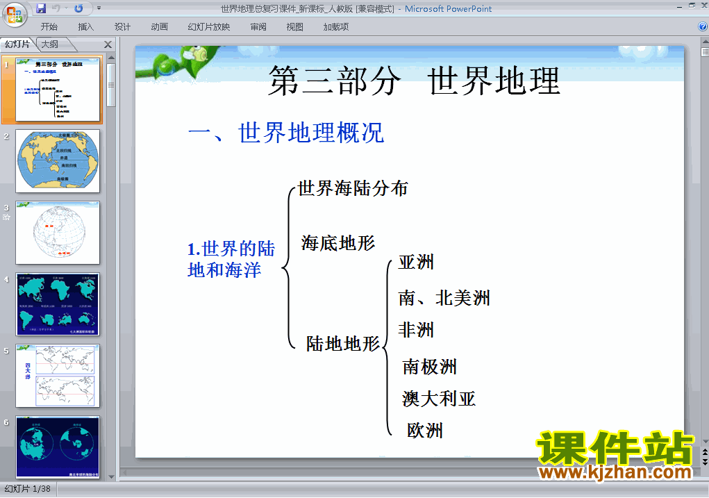 下载中考地理世界地理总复习ppt课件