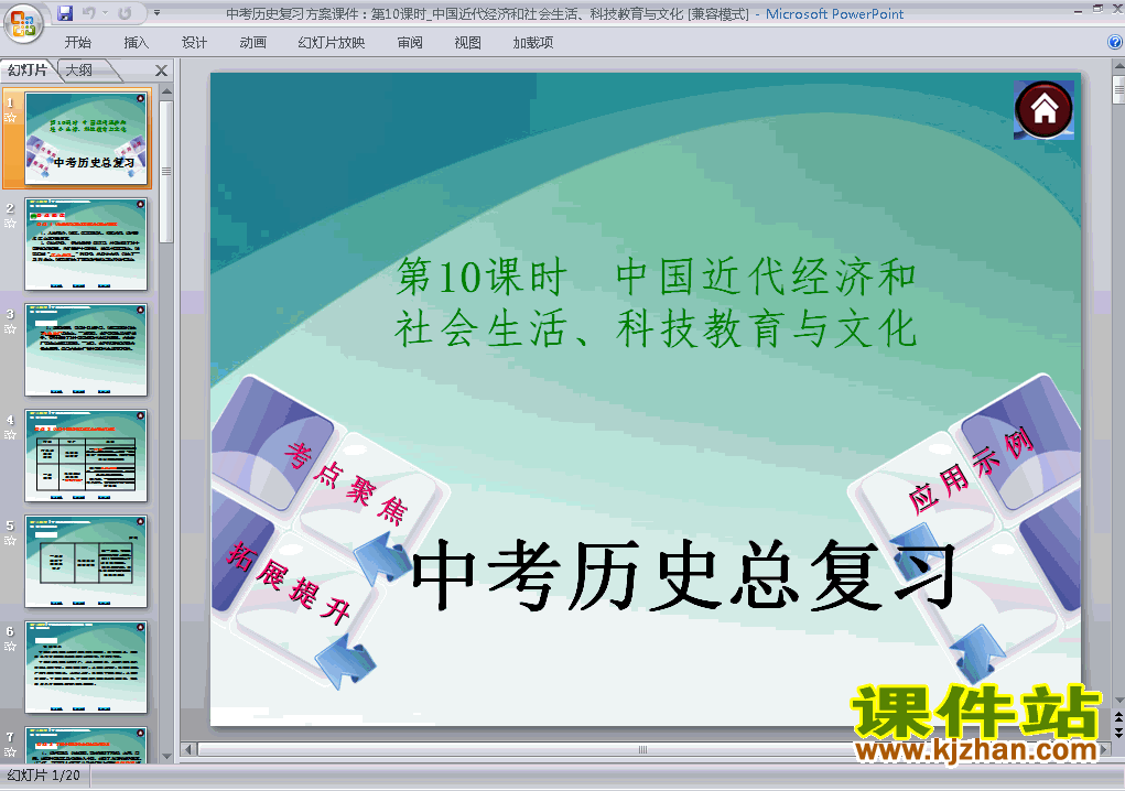 下载历史中国近代经济和生活生活中考专题总复习ppt课件