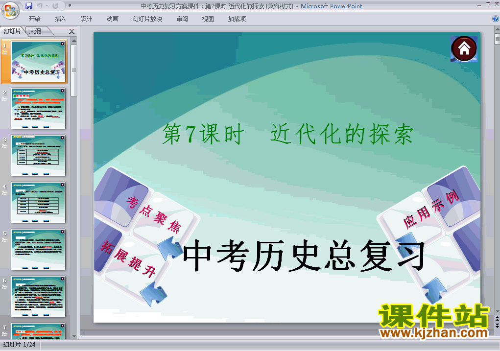 历史中考近代化的探索专题总复习ppt课件下载
