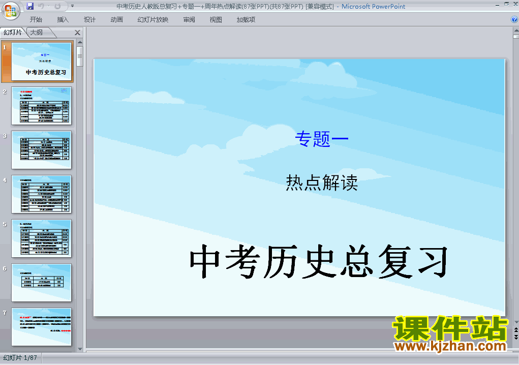下载历史中考周年热点解读专题总复习ppt课件
