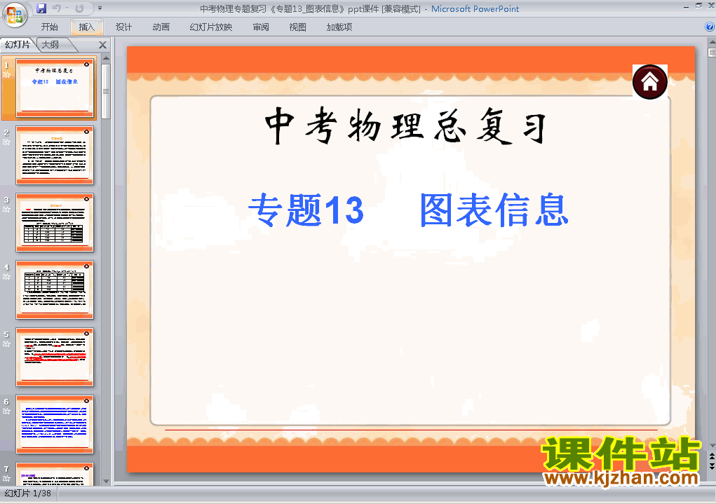 物理中考图表信息专题总复习ppt课件下载
