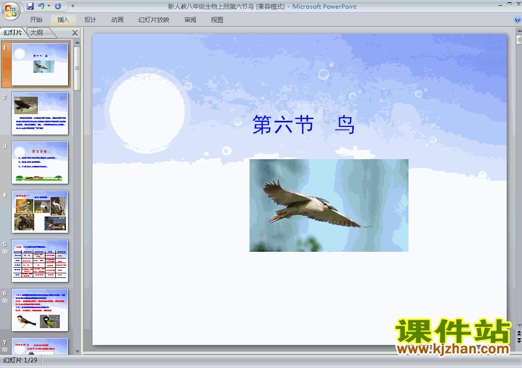 八上人教版生物5.1.6鸟精品PPT课件下载