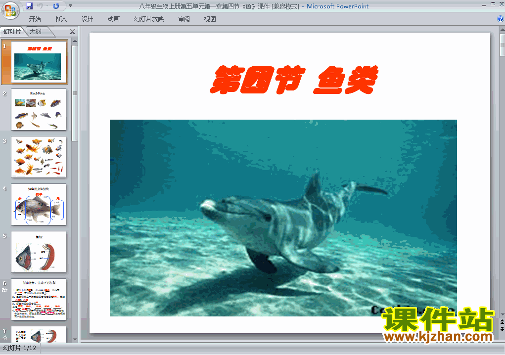 八上生物5.1.4鱼优秀获奖PPT课件下载