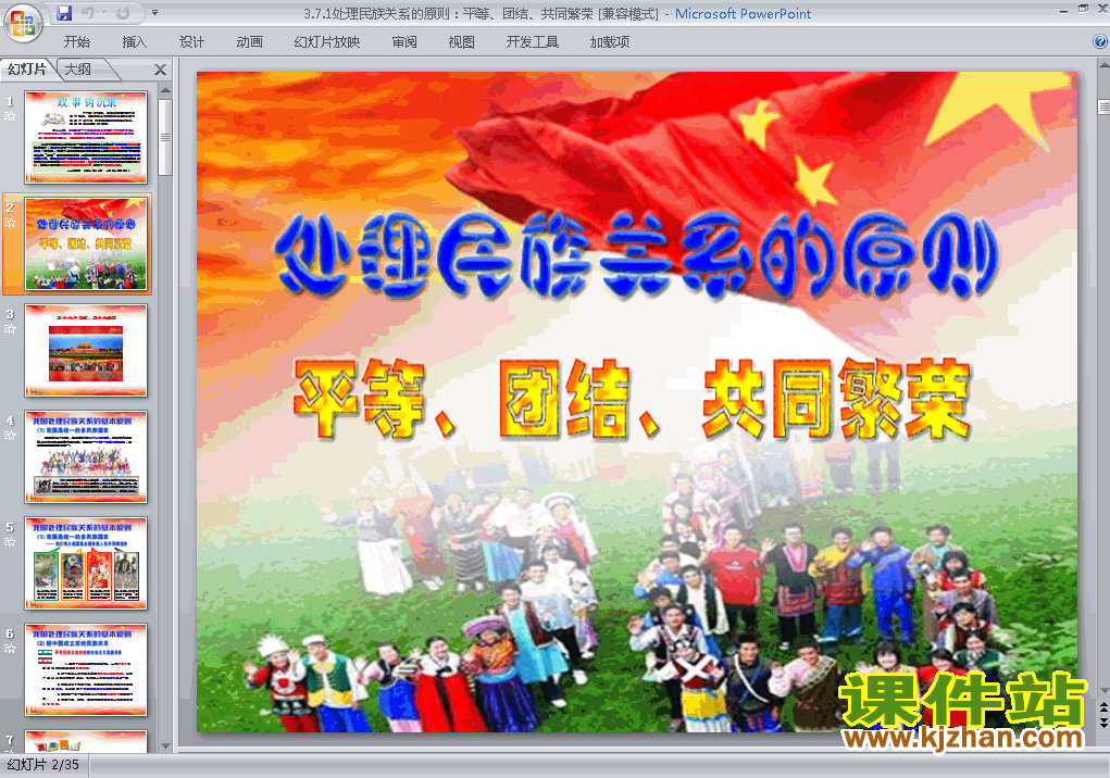 公开课处理民族关系的原则平等团结共同繁荣课件ppt