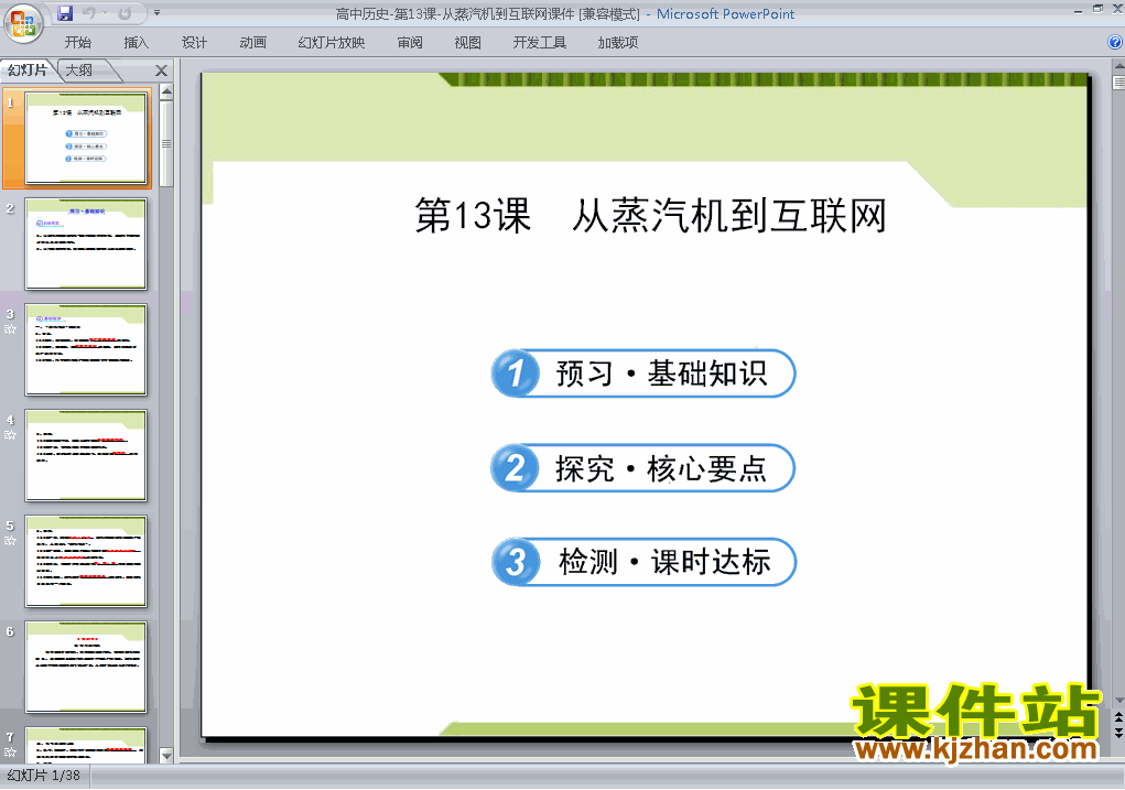 下载高中历史必修3从蒸汽机到互联网ppt课件