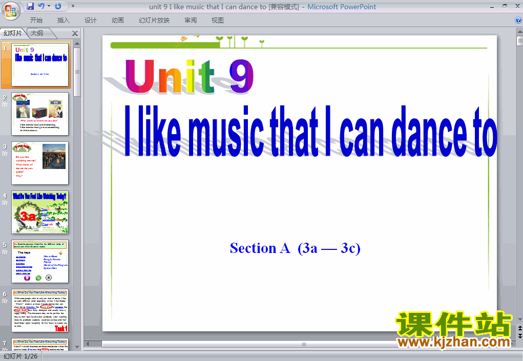 pptUnit9 I like music that I can danceμ