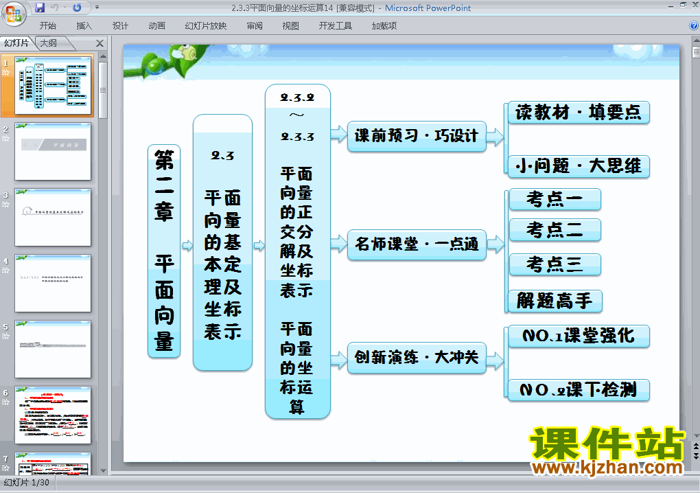 下载2.3.3平面向量的坐标运算ppt课件