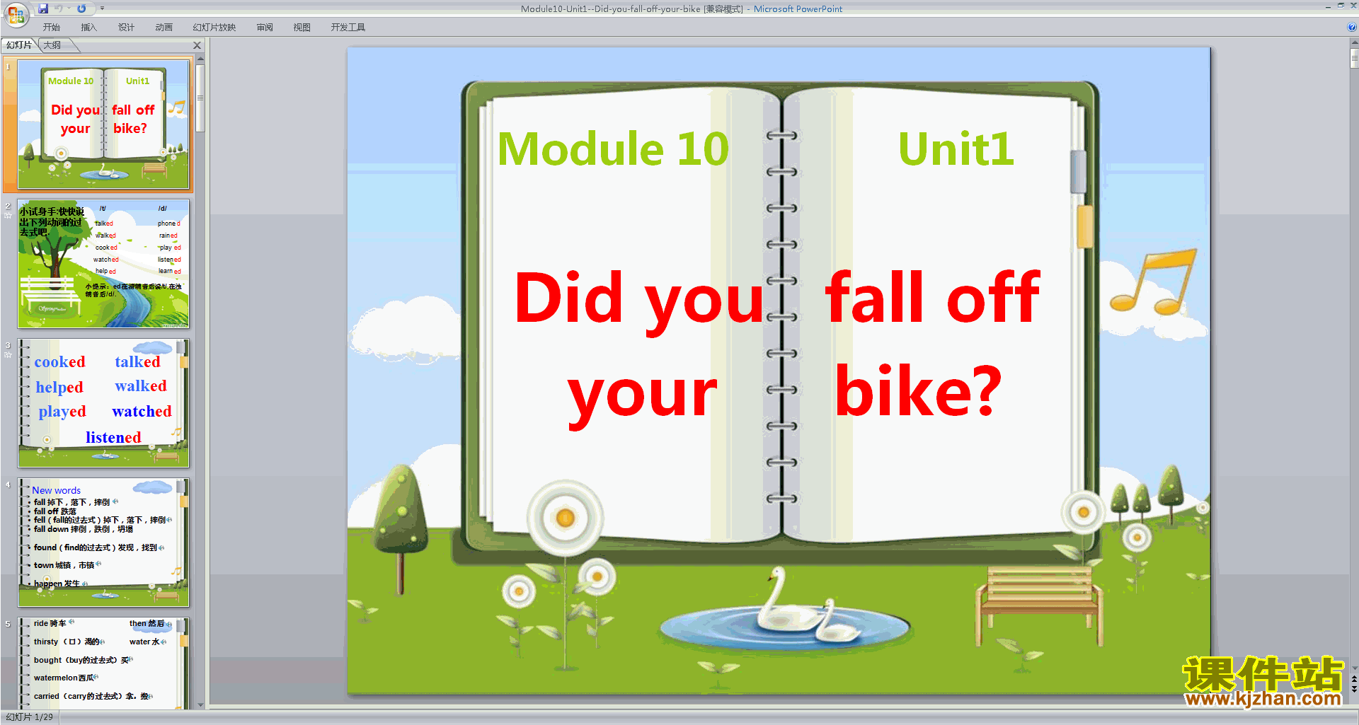 аӢUnit1 Did you fall off your bikepptμ