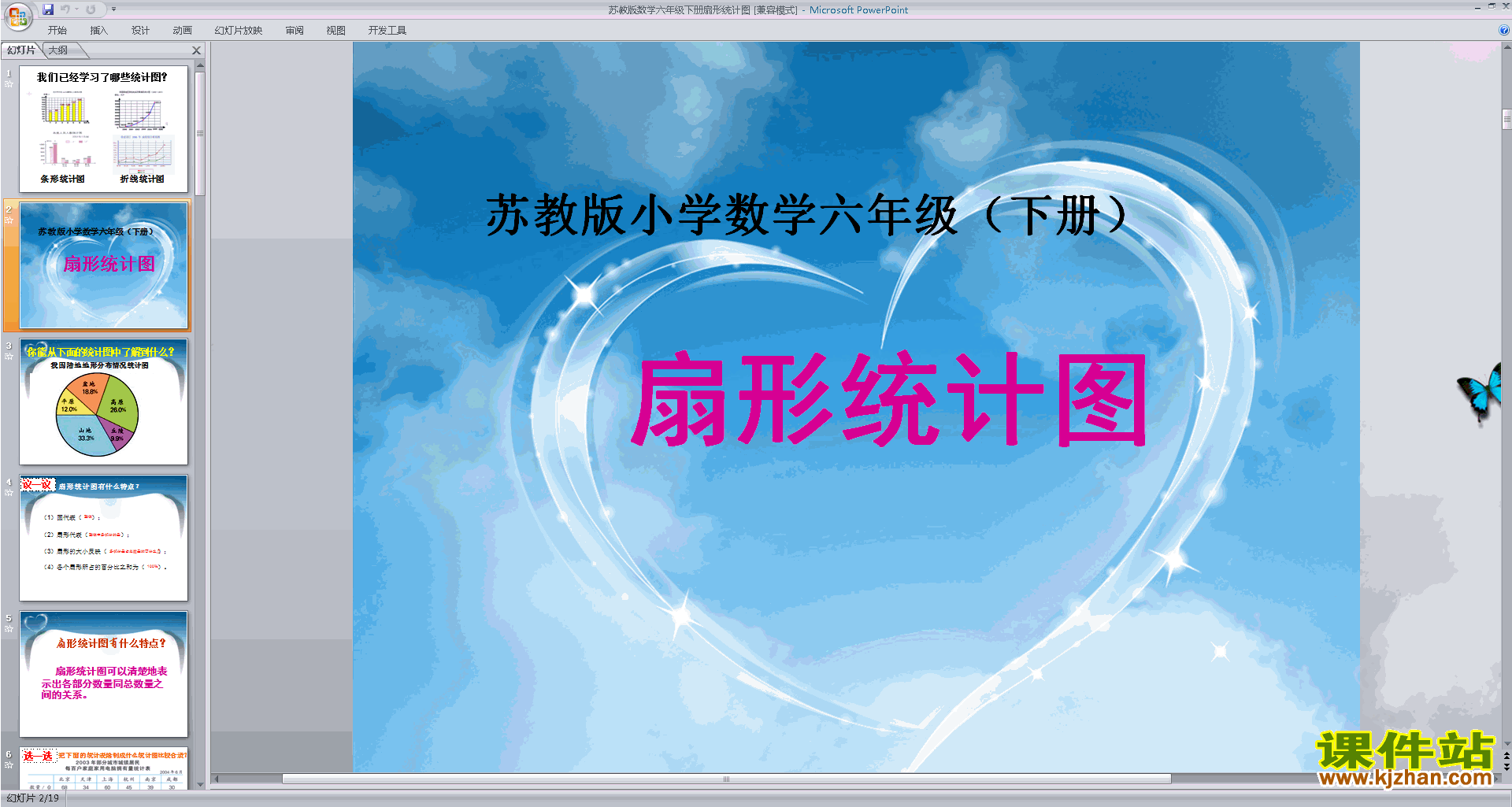 新苏教版六年级下册数学公开课扇形统计图ppt课件