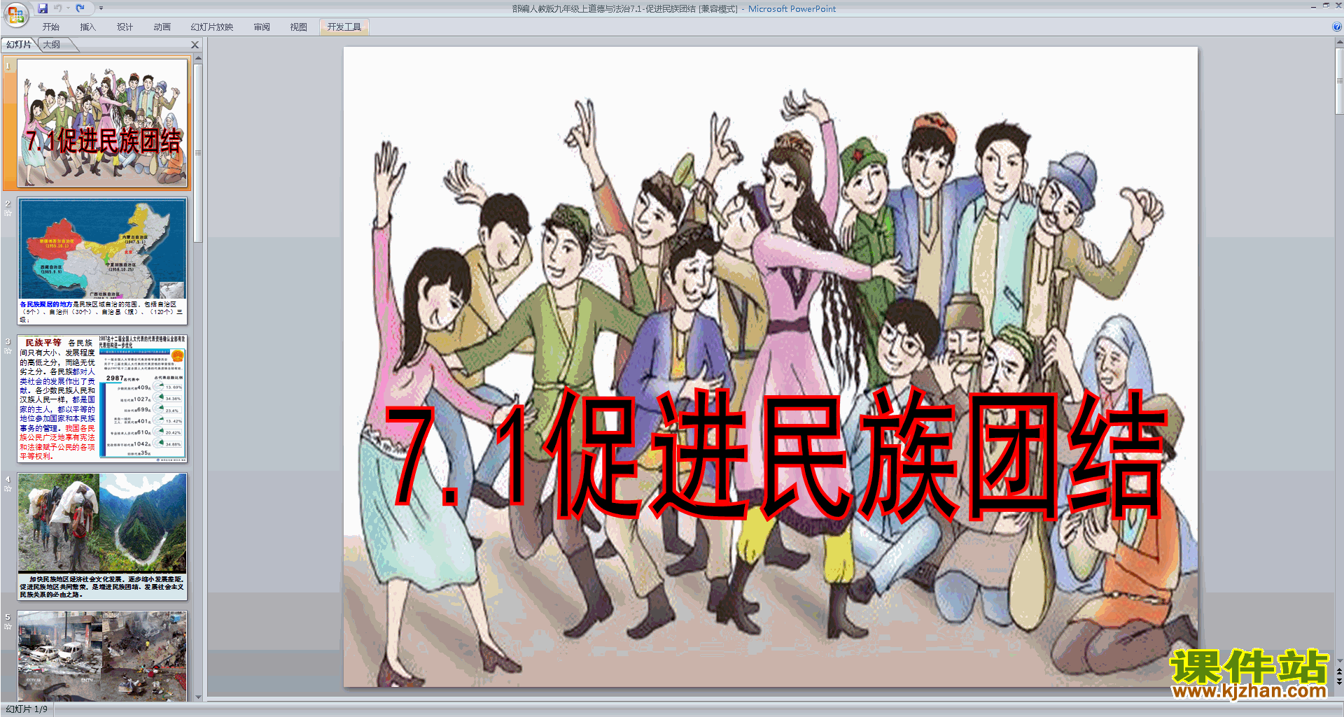 7.1促进民族团结ppt课件(部编版九年级上册道德与法治)