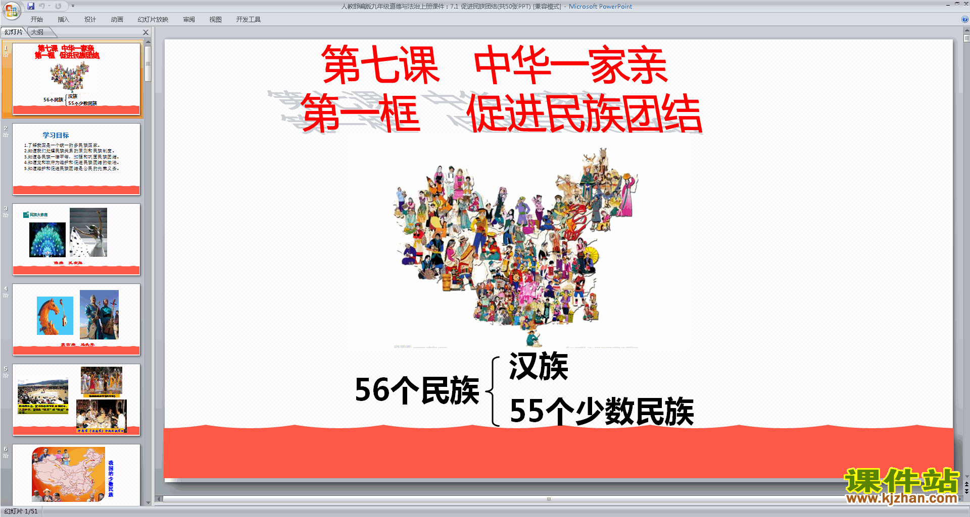 7.1促进民族团结ppt课件(部编版九上新人教版道德与法治)