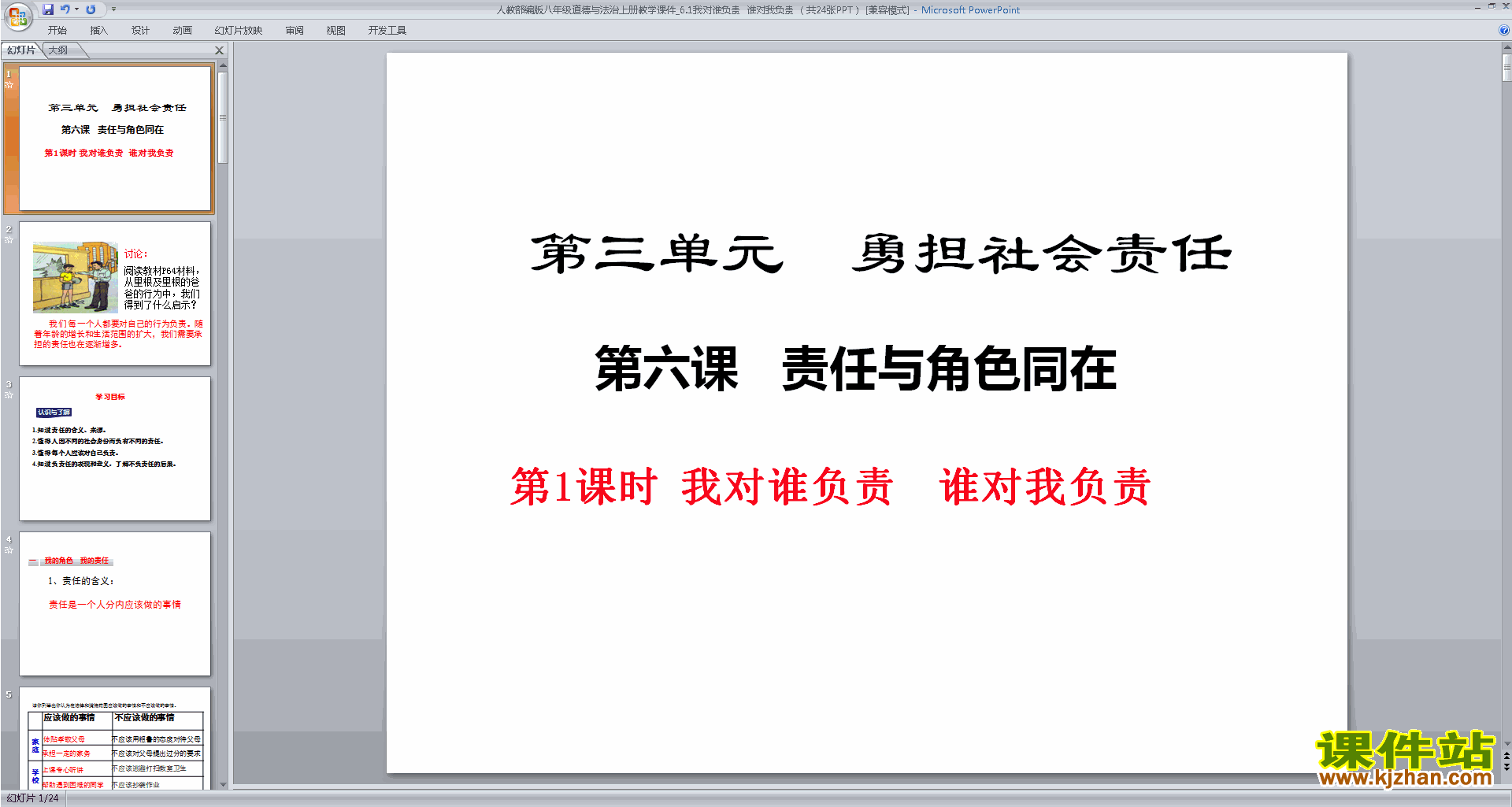 下载我对谁负责谁对我负责ppt课件