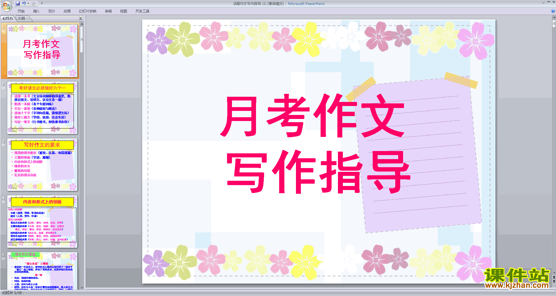初中话题作文写作技巧原创话题作文写作指导ppt课件下载9
