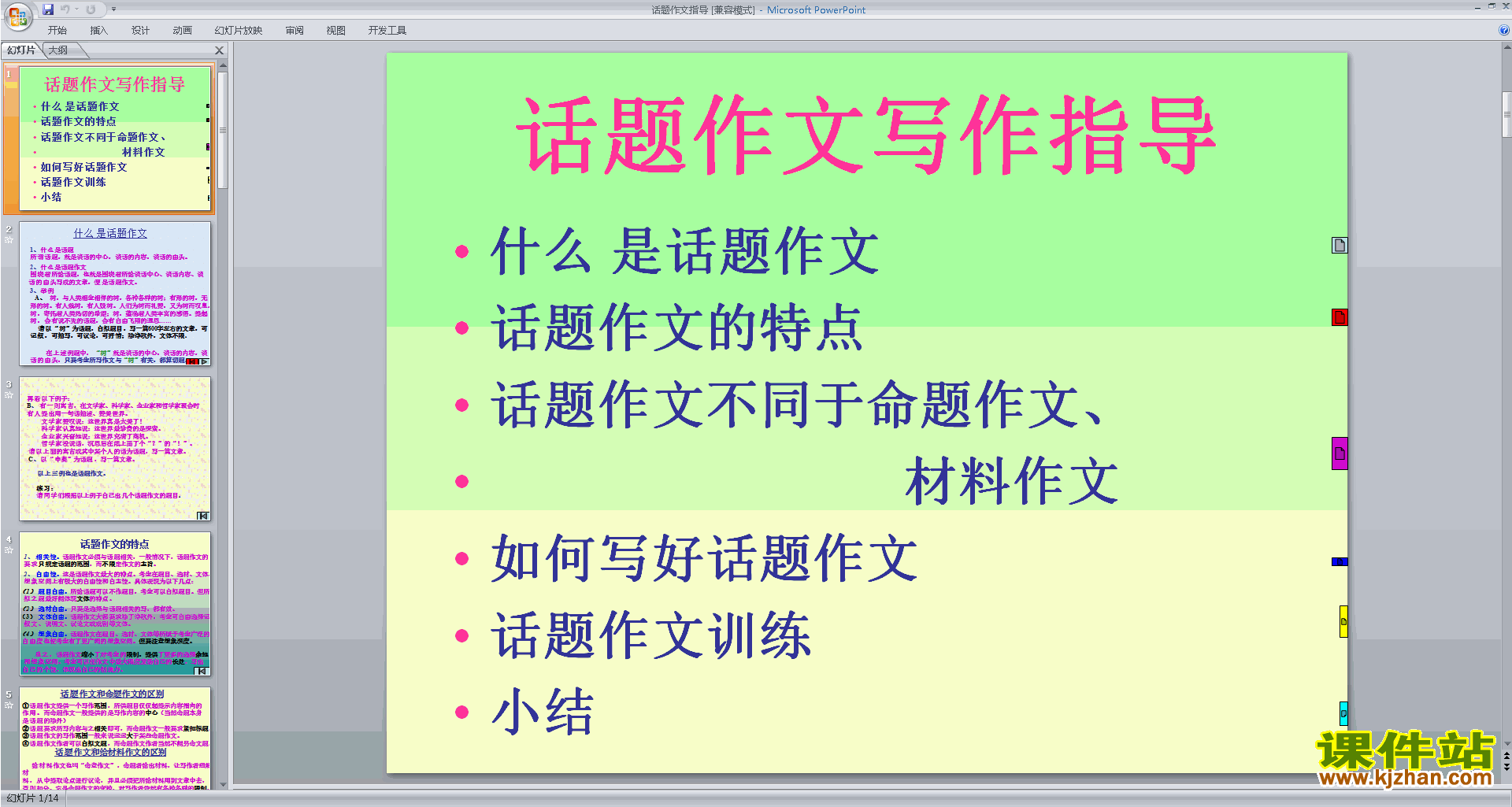 下载高中话题作文写作技巧话题作文指导ppt课件22