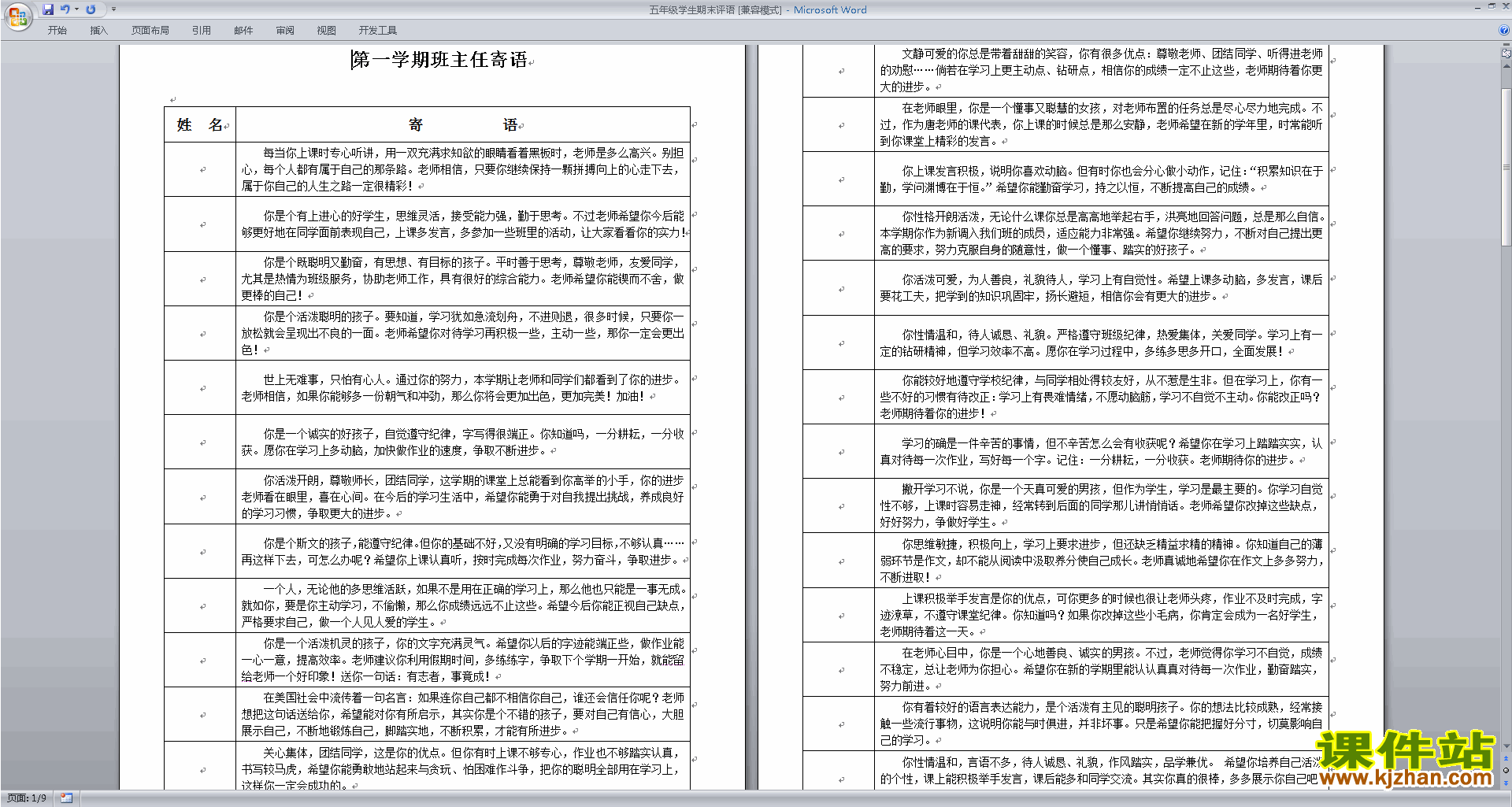 下载小学五年级班主任期末评语优秀评语大全24