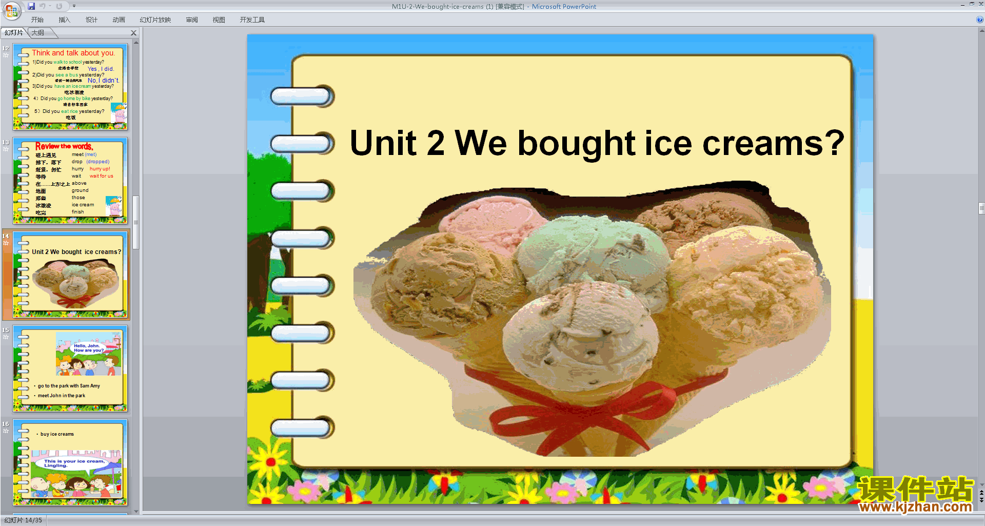 ԭModule1 Unit2 We bought ice creamspptμ4