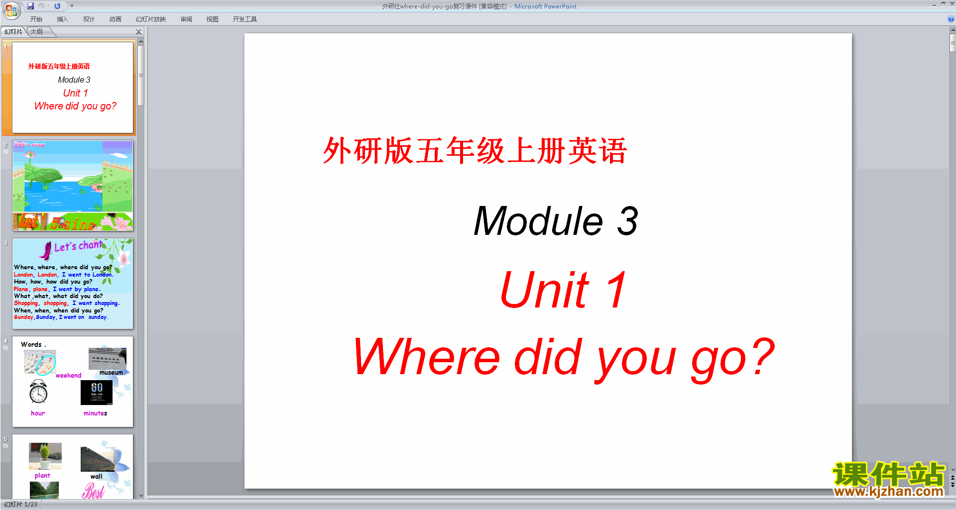 Module3 Unit1 Where did you gopptμ7