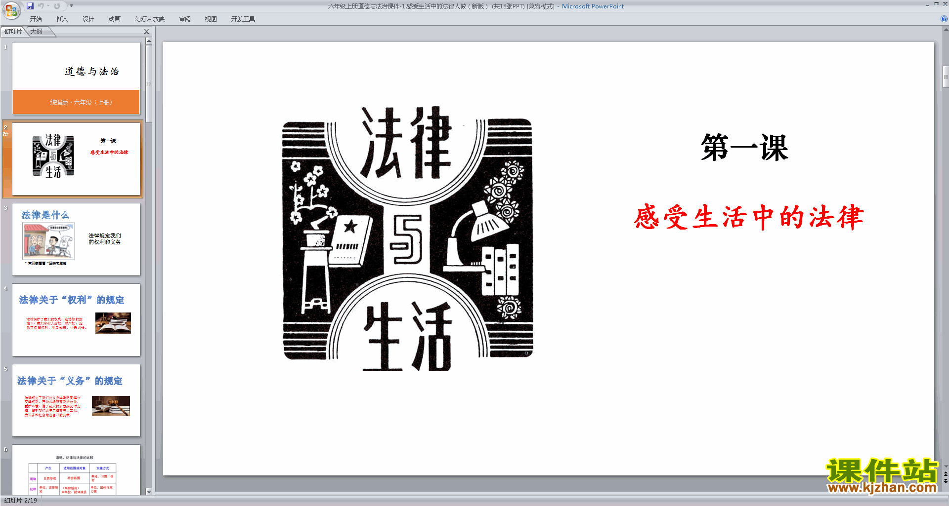 部编版六上道德与法治感受生活中的法律ppt课件